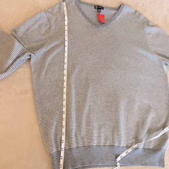 J. Crew Soft Striped V-Neck Sweater - Size L - Picture 7 of 14